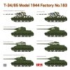 Rye Field Model 5083 T-34/85 Model 1944 Factory No.183 1/35